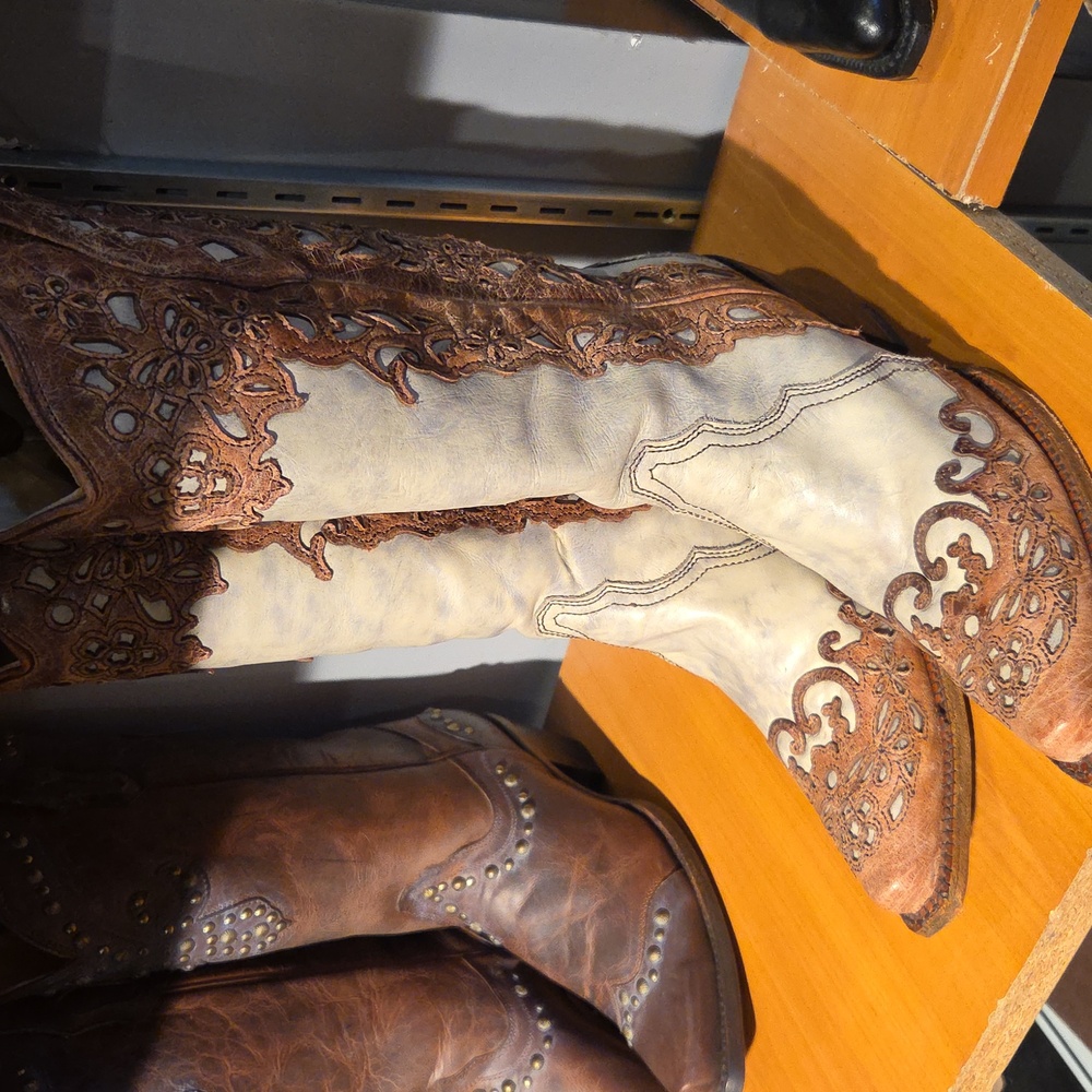 Corral Ladies Laser Overlay Boots